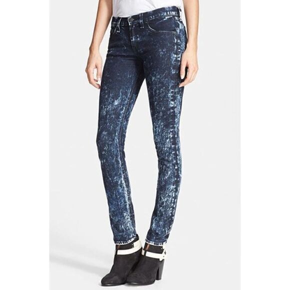rag & bone The Skinny Acid Wash Jeans 25 - Picture 1 of 14